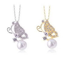 蝶光溢彩 蝴蝶翩翩珍珠鏈，甜美可愛的別致時(shí)尚